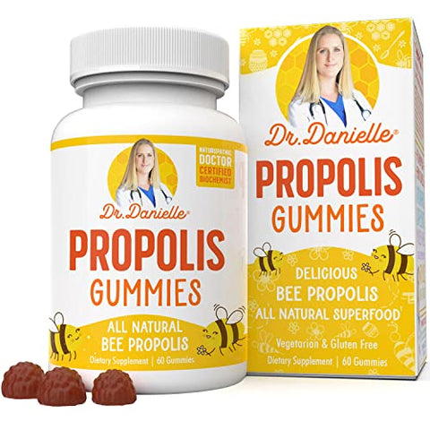 Propolis Gummies by Dr. Danielle, Best Propolis Gummy Supplement, 500mg