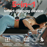 talpore 5-in-1 Smart Cupping kit for Massage Therapy with Red Light,15 Levels of Suction Strength and Temperature Control，for Targeted Pain Relief, Portable Electric Cupping Therapy Set