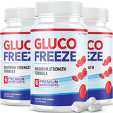 (3 Pack) Glucofreeze Pills - Official Formula Gluco Freeze Pills - Glucofreeze Pills Sugar, Gluco Freeze Dietary Supplement, GlucoFreeze Advanced Strength Formula with Cinnamon Bark (180 Capsules)