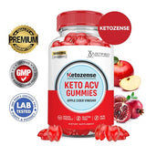 (5 Pack) Ketozense Keto ACV Gummies Advanced Formula 1000MG Ketozene Keto Gummies Apple Cider Vinegar Ketozens Formulated with Pomegranate Beet Juice Powder B12 Vegan Non GMO 300 Gummys