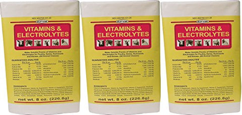 (3 Pack) DURVET 136028 vitamins & Electrolytes, 8 oz3