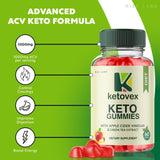 (3 Pack) Ketovex Keto BHB Gummies for Weight Loss, Ketovex BHB ACV Gummies Reviews, Ketovex ACV Advanced Formula Keto Vex BHB Gummy Gomitas Ketosis Carb Blocker (180 Gummies)