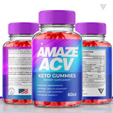 (2 Pack) Amaze ACV Keto Gummies - Amaze ACV Keto Gummies for Weight Loss, Amaze Keto ACV Advanced Fat Belly, Amaze AVC Gummies Apple Cider Vinegar Women Men (120 Gummies)