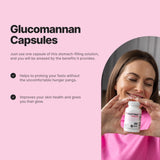 DOFASTING Glucomannan Capsules, Fiber Supplement Glucomannan, Sugar Cravings Blocker, Konjac Root Organic, Vegan, Non-GMO (30 Servings)