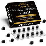 VIFSSG Shilajit Dry Drops, Shilajit Supplement, 36000 Mg Organic Shilajit Maximum Potency, Energy Booster, Gold Grade Nature Shilajit for Energy Support, 1 Pack of 60 Counts