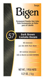 #57 Dark Brown Bigen Permanent Powder (12 Pack)