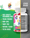 Zinc Gummies for Kids & Adults - Zinc Chewable Gummy for Immune Support - Powerful Natural Antioxidant Non-GMO Supplement for Children Men Woman Adults