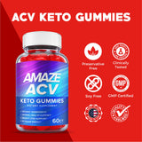 (5 Pack) Amaze ACV Keto Gummies - Official Formula, Vegan - Amaze Keto ACV Gummies, Amaze Keto Gummies, Amaze ACV Gummies with Apple Cider Vinegar Weight 1000mg Loss, Vitamin B12, Beet (300 Gummies)