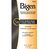 #56 Rich Medium Brown Bigen Permanent Powder - 6 Pack
