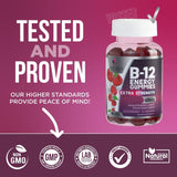 NATURE'S NUTRITION Vitamin B12 Gummies 4500mcg, High Absorption Vitamin B-12 Energy Gummy