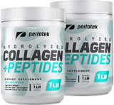 PERFOTEK 2 PACK Collagen Peptides Powder Types I and III Non-GMO Easy to Mix Kosher 1 LB