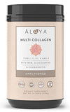 Alaya Multi Collagen Powder - Type I, II, III, V, X Hydrolyzed Collagen Peptides Protein Powder Supplement with MSM + GC (Unflavored) (40 Servings)