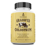 Ancestral Supplements Grass Fed Beef Colostrum Supplement, 3000 mg, Offers Immune Support and Promotes Gut Health, Athletic Performance, Healthy Iron Levels, Growth and Repair, Non-GMO, 180 Capsules