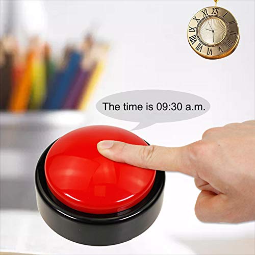 Large Talking Clock for Visually impaired Telling Time, Date and Week kateminimalist