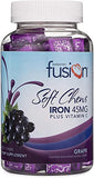 Bariatric Fusion Iron Soft Chew with Vitamin C | Grape Flavored | Chewy Vitamin for Bariatric Patients | Gluten Free | Iron Supplement for Women and Men | 60 Count | 2 Month Supply