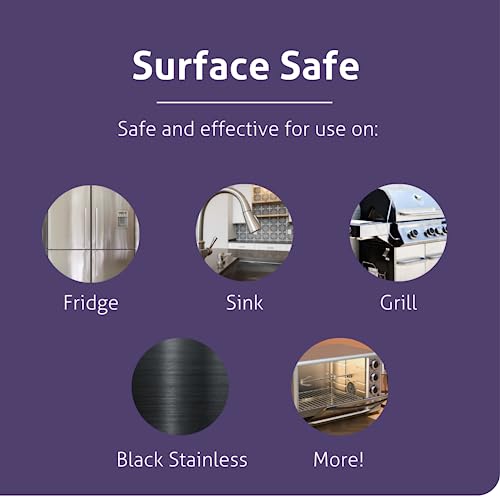 Therapy Stainless Steel Cleaner Kit with Premium Microfiber Cloth Po