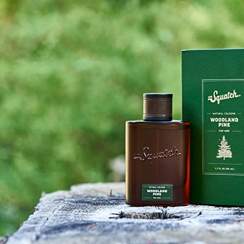 Dr. Squatch Men's Cologne Woodland Pine Natural Cologne made with su