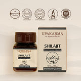 Upakarma Ayurveda 100% Pure Shilajit 90 Capsules for Strength,Stamina,Immune Support,Natural Source of Fulvic Acid & Trace Minerals-1000 MG for 2 Capsule(Daily Dosage), 45 Days of Supply - Pack of 1