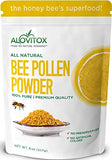 Alovitox Bee Pollen Powder | 100% Pure, Natural Raw Bee Pollen - Antioxidants, Proteins, Vitamins B6, B12, C and A, Amino Acids and More (Bee Pollen Powder, 8 oz)