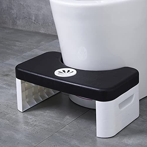 Folding Toilet Stool, Foldable Poop Stool With Fragrance Position, Bat ...