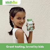 Wellvites Kids Multivitamin Gummies - Sugar Free, Vegan, Non-GMO – Vitamins for Kids - Vitamin A, D, B6, B12 and C - No Artificial Sweeteners, Gluten Free, Gelatin Free - 60 Count (30 Day Supply)