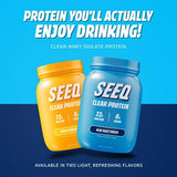 SEEQ Clear Whey Isolate Protein , 22g Protein, Zero Lactose/ Sugar, Keto-Friendly, Best Powder for Men and Women, Juicy Protein with 25 Servings (Blue Razz Freeze)