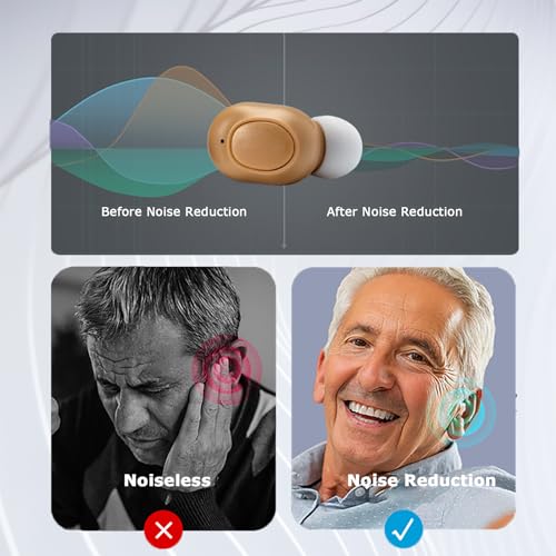 Zdzdzg Rechargeable Hearing Aids for Seniors Severe Hearing Loss, Hear