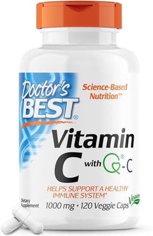 Doctor's BEST Vitamin C - Vitamin C Vegan, Gluten Free 1, Soy Free, 120 Count