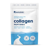 NativePath Collagen Peptides Protein - Hydrolyzed Type 1 & 3 Collagen Powder for Skin, Hair, Nails - Collagen Powder for Skin - 15.9 oz (45 Servings)
