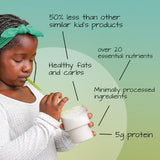 (2 Pack) Else Nutrition Kids Organic complete nutrition Shake Powder, Plant-Based, Less Sugar, Clean, Complete Childrens’ Nutritional Drink Mix, Whey-free, Soy-free, Dairy-Free, 16 oz, Chocolate and Vanilla