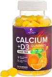 Sugar Free Calcium Gummy Bites Plus 400 IU Vitamin D3, Bone Health & Immune Support - Chewable Calcium Nutrition Supplement, Non-GMO, Berry Flavor Chews - 120 Gummies