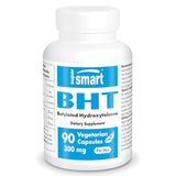 Supersmart - BHT 300 mg Per Day - Butylated Hydroxytoluene - Powerful Antioxidant & Immune Support - Anti Aging Supplement | Non-GMO & Gluten Free - 90 Vegetarian Capsules