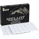 Sayan Shilajit Pure Organic Black Resin Mineral Tablets - for Men and Women (1-2 Month Supply of 60 Drops) Fulvic Acid & Trace Minerals Supplement for Immune Support, Natural Detox, and Energy Boost