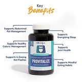 Better Body Co. Provitalize | Probiotics for Women, Menopause, 68.2 Billion CFU - Relief for Bloating, Hot Flashes, Joint Support, Night Sweats - Metabolism - Gut and Digestive Health - 60 Caps