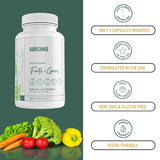 SUBSTANCE. - Nature's Sustenance Daily Greens, Fruits & Veggies Supplement - Superfood Vitamin Capsules - Enhance Energy, Mental Clarity, & Overall Wellness - US Made, Vegan-Friendly - 30 Servings.