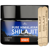 Shilajit Resin Supplement – Shilajit Pure Himalayan Organic Resin with Fulvic Acid, Humic Acid, 85+ Trace Minerals and Vitamins – Energy and Immune Support Supplement – 30 Grams