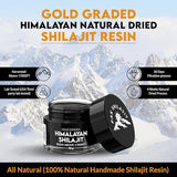 PakShilajit Pure Himalayan Shilajit Resin 45 Days Natural Dried & Gold Graded Shilajit Above 17000FT 15Gram Purified & Organic, 85 Plus Natural Essential Minerals, Rich in Fulvic Acid and Humic Acid