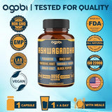 240 Capsules - 8 Month Supply - 7in1 Ashwagandha 8050mg - Combined with Fenugreek, Maca, Turmeric, Rhodiola, Ginger, and Black Pepper - Mood, Strength, Spirit and Energy Support Supplement