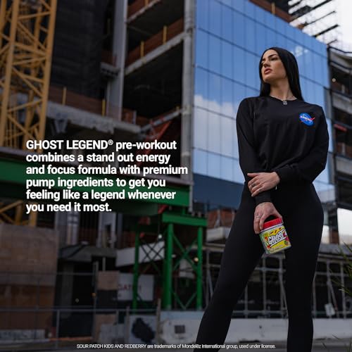 GHOST Legend V2 PreWorkout Energy Powder, Sour Patch Kids Redberry