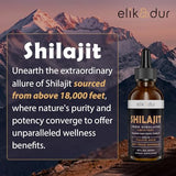 Shilajit Resin Organic Liquid Supplement, Shilajit Himalayan Organic, Shilajit Liquid Drop, Shilajit Drop Contain 85 Trace Minerals, Alternative to Resin & Capsules, 60 ml