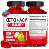 Desi Buy Keto ACV Gummies Advanced Wеight Lоss, Boost Metabolism with Apple Cider Keto Supplements, Gluten-Free, Apple Flavor Formula for Men & Women, Made in USA Keto+ACV, 1000 mg 60 Count