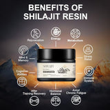 Shilajit Pure Himalayan Organic-600mg Himalayan Shilajit Resin with Fulvic Acid and 85+ Trace Minerals Complex-High Potency for Energy-Immune Support- 30 Grams