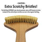 THE BULLDOG Extreme Back Scratcher, The Scratchiest Bulldog, with Extra Stiff Bristles for Serious Skin Itch Relief and Pleasure, Best Gift for Men and Women, Caution Extremely Scratchy