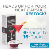 Bartesian The Classic Collection Favorites Cocktail Mixer Capsules, Variety Pack of 6 Capsules, for Bartesian Premium Cocktail Maker (55524)