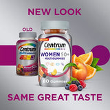 Centrum MultiGummies Gummy for Women 50 Plus, with Vitamin D3, B6 and B12, Multivitamin/Multimineral Supplement - 80 Count