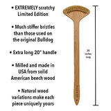 THE BULLDOG Extreme Back Scratcher, The Scratchiest Bulldog, with Extra Stiff Bristles for Serious Skin Itch Relief and Pleasure, Best Gift for Men and Women, Caution Extremely Scratchy
