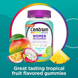 Centrum Women's Multivitamin Gummies, Tropical Fruit Flavors Made from Natural Flavors, 150 Count, 75 Day Supply