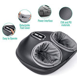Nekteck Shiatsu Foot Massager Machine with Soothing Heat, Deep Kneading Therapy, Air Compression, Improve Blood Circulation and Foot Wellness,Relax for Home or Office Use(Gray)